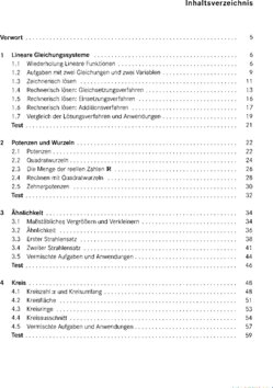 Inhaltsverzeichnis - Realschule - Kl. 9. / Maike Finnern