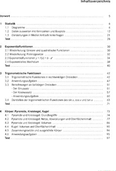 Inhaltsverzeichnis - Realschule - Kl. 10. / Markus Holm ; Jochen Kreusch