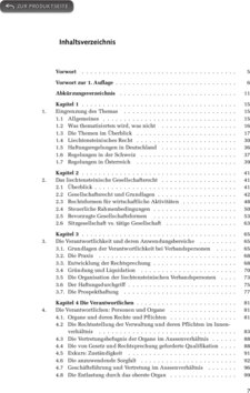 Inhaltsverzeichnis