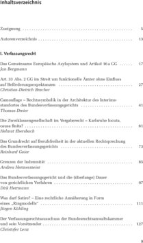 Inhaltsverzeichnis