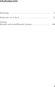 Inhaltsverzeichnis
