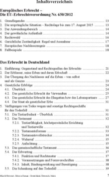 Inhaltsverzeichnis