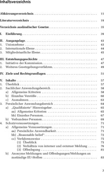 Inhaltsverzeichnis