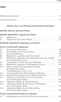 Inhaltsverzeichnis