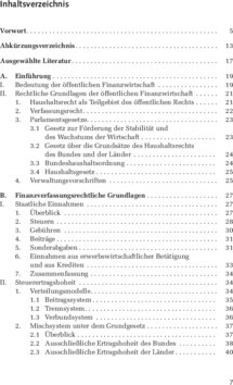 Inhaltsverzeichnis