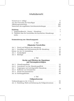 Inhaltsverzeichnis