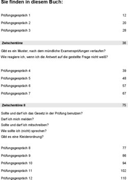 Inhaltsverzeichnis