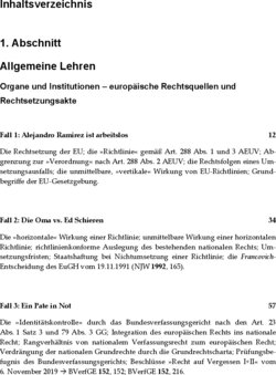 Inhaltsverzeichnis