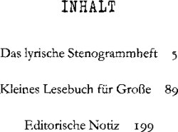 Inhaltsverzeichnis 1