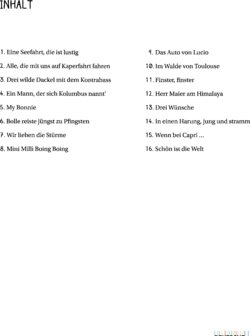 Inhaltsverzeichnis 1