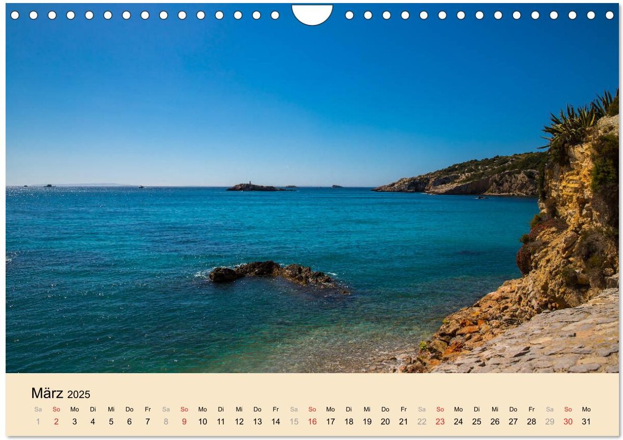 Ibiza Dalt Vila, Sa Penya und La Marina (Wandkalender 2025 DIN A4 quer), CALVENDO Monatskalender 