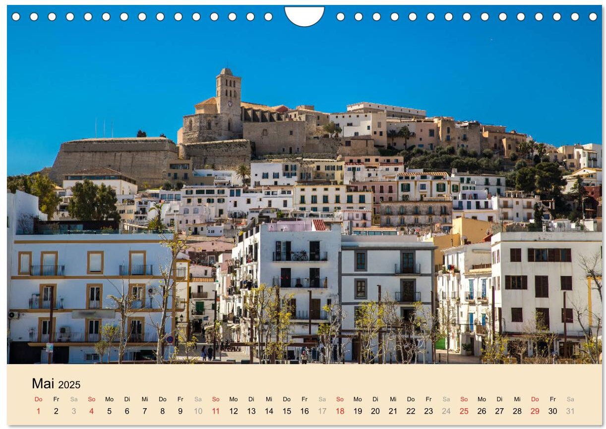 Dalt Vila, Sa Penya und La Marina (Wandkalender 2025 DIN A4 quer