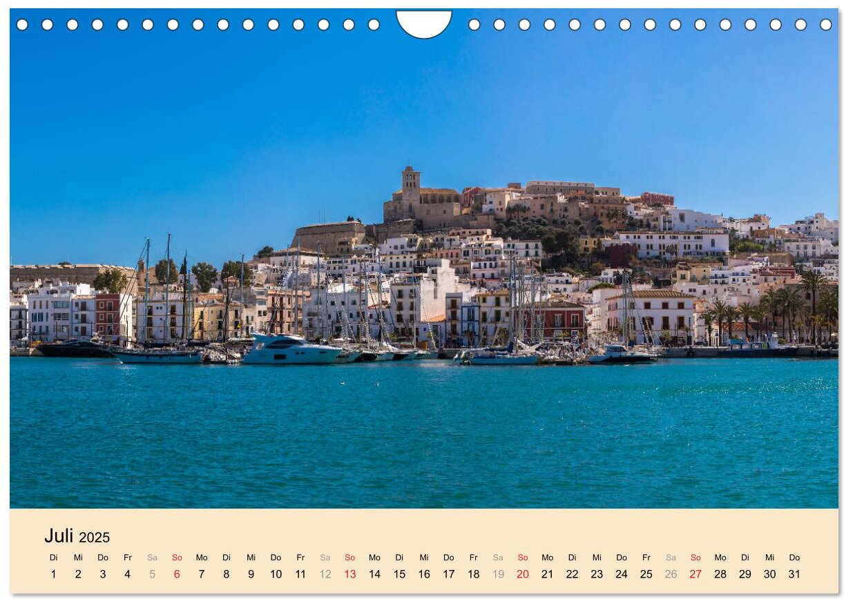 Dalt Vila, Sa Penya und La Marina (Wandkalender 2025 DIN A4 quer