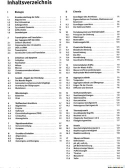 Inhaltsverzeichnis 1