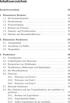 Inhaltsverzeichnis