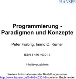 Inhaltsverzeichnis