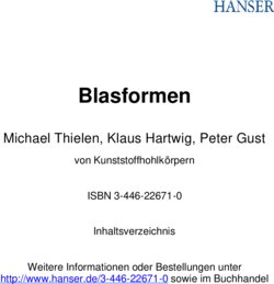 Inhaltsverzeichnis
