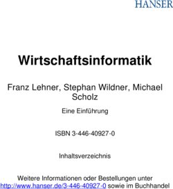 Inhaltsverzeichnis