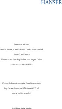 Inhaltsverzeichnis