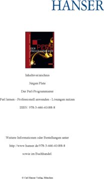 Inhaltsverzeichnis