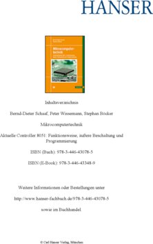 Inhaltsverzeichnis