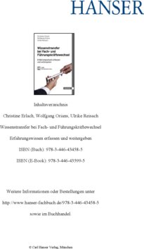 Inhaltsverzeichnis