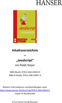 Inhaltsverzeichnis