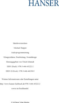 Inhaltsverzeichnis