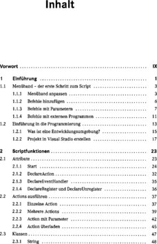 Inhaltsverzeichnis 1