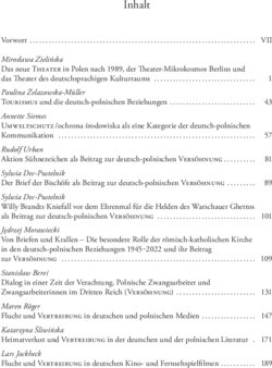 Inhaltsverzeichnis