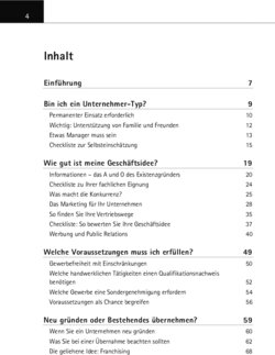 Inhaltsverzeichnis