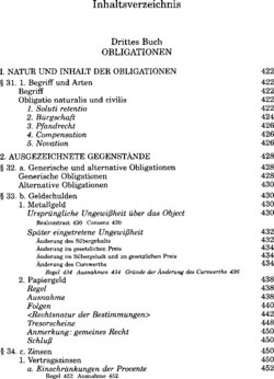 Inhaltsverzeichnis - Obligationen; Familienrecht; Erbrecht - Halbbd. 2.