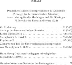 Inhaltsverzeichnis