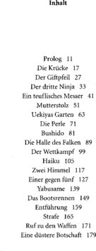 Inhaltsverzeichnis - Der Weg des Drachen - Bd. 3.