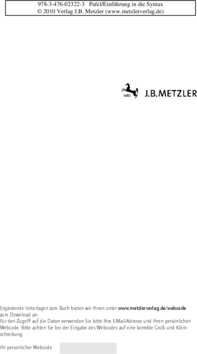 Inhaltsverzeichnis