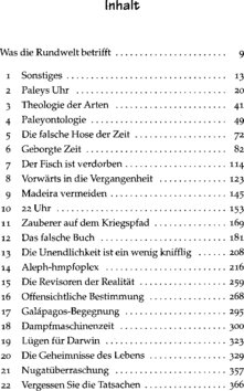 Inhaltsverzeichnis - Darwin und die Götter der Scheibenwelt - 3.