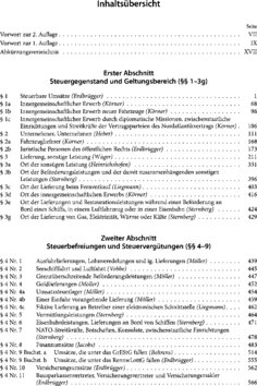 Inhaltsverzeichnis 1