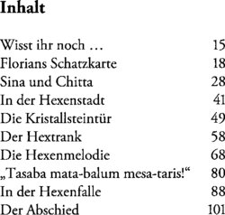 Inhaltsverzeichnis - Der Hexenschatz / nach Klaus-P. Weigand - Bd. 37.