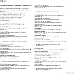Inhaltsverzeichnis - Filmkanon, Filmklassiker, Filmgeschichte / Joachim Pfeiffer ; Michael Staiger - [Hauptw.].