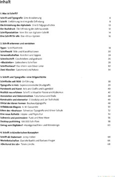 Inhaltsverzeichnis - Schrift und Typografie / Thomas Heyl ; Michael Wörgötter