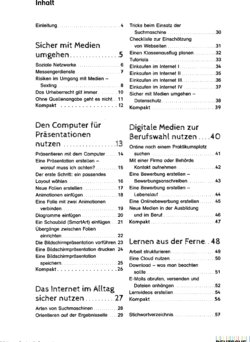 Inhaltsverzeichnis - 2 / geschrieben von Simone Günther, Dr. Andreas Methner