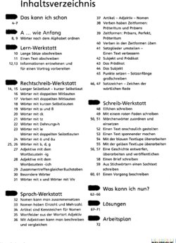 Inhaltsverzeichnis - Das Arbeitsheft mit Lernsoftware / erarb. von Christel Jahn ... Beraten von Dagmar Alwinger ... Ill. von Anja Rieger - Arbeitsh. mit Lernsoftware.