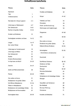 Inhaltsverzeichnis - Arbeitsh. mit Lernsoftware.