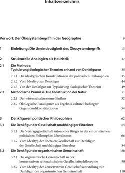 Inhaltsverzeichnis