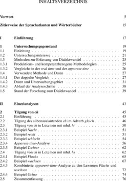 Inhaltsverzeichnis