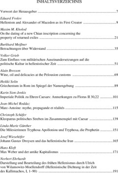 Inhaltsverzeichnis