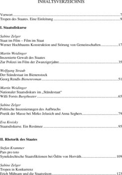 Inhaltsverzeichnis