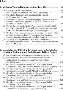 Inhaltsverzeichnis