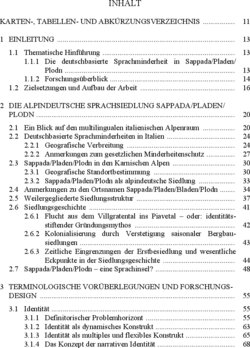 Inhaltsverzeichnis