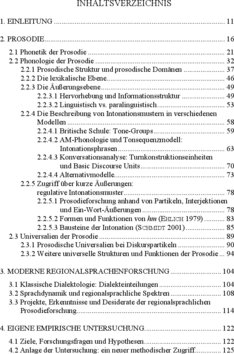 Inhaltsverzeichnis